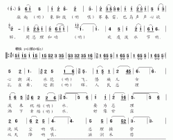 周总理和咱欢度泼水节简谱-朱逢博-