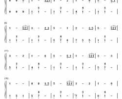 奇异恩典钢琴简谱-数字双手-约翰·牛顿