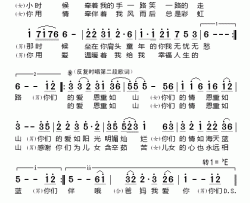 恩重如山简谱-李丹阳/胡量演唱