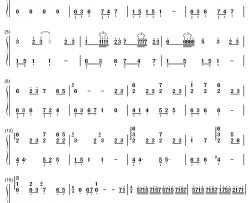 星河不可及钢琴简谱-数字双手-CMJ