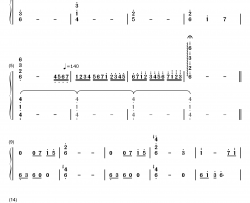 Shine of Eidos钢琴简谱-数字双手-Falcom