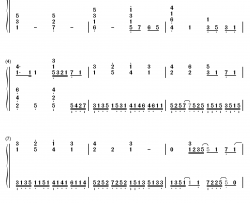 Distance钢琴简谱-数字双手-村川梨衣