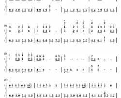 天净沙钢琴简谱-数字双手-骆集益