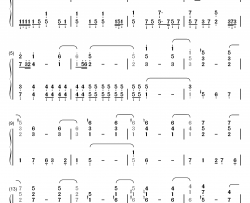 ボタン钢琴简谱-数字双手-PENGUIN RESEARCH