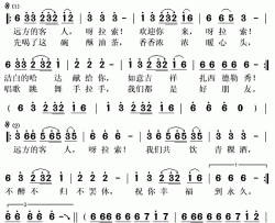 远方的朋友，呀拉索简谱(歌词)-雪鹰组合演唱-秋叶起舞记谱上传