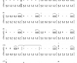 伤逝钢琴简谱-数字双手-未知