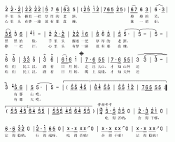 民工汉子简谱(歌词)-曾勇演唱-秋叶起舞记谱