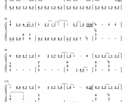 假如钢琴简谱-数字双手-信乐团