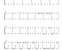 遠い空へ钢琴简谱-数字双手-缘之空