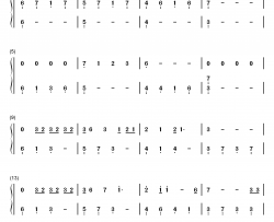 红玫瑰钢琴简谱-数字双手-张碧晨