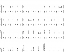 嘎达梅林钢琴简谱-数字双手-辛沪光