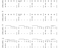 Final Song钢琴简谱-数字双手-MO