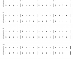 练习曲37钢琴简谱-数字双手