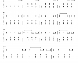 小小少年钢琴简谱-数字双手-海因切