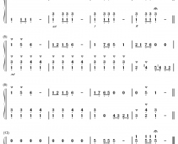 仙宫钢琴简谱-数字双手-汤普森