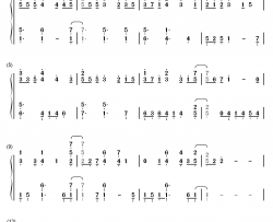 笑顔の宝物钢琴简谱-数字双手-さくらむすび