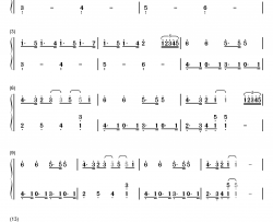 王者同行钢琴简谱-数字双手-陈牧耶