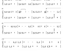 千言万语钢琴简谱-数字双手-邓丽君