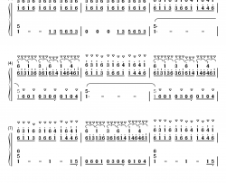 古雷之歌钢琴简谱-数字双手-勋伯格