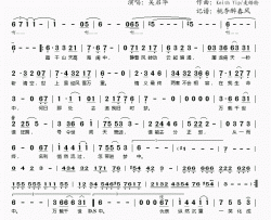 风起云涌简谱(歌词)-吴启华演唱-桃李醉春风记谱