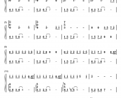 いのちの名前钢琴简谱-数字双手-広橋真紀子