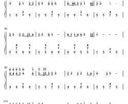 情义无价钢琴简谱-数字双手-林灵