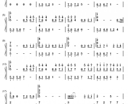 一途な思い钢琴简谱-数字双手-安濑圣