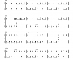 认错钢琴简谱-数字双手-许嵩