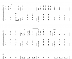 重归苏莲托钢琴简谱-数字双手-埃尔内斯托·第·库尔蒂斯