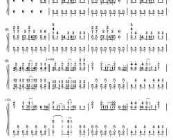 青空のラプソディ 钢琴简谱-数字双手-Fhána