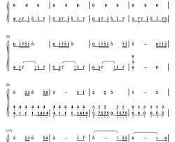 锦鲤抄钢琴简谱-数字双手-银临 云の泣