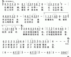 一曲红尘简谱(歌词)-郭少杰演唱-Z.E.Z.记谱制作