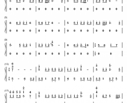 瑟鲁之歌钢琴简谱-数字双手-手岛葵