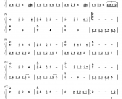 肯去承担爱钢琴简谱-数字双手-甄妮