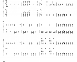 负けないで钢琴简谱-数字双手-ZARD