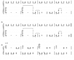 廃狱ララバイ钢琴简谱-数字双手-东方Project