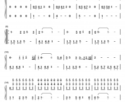 爱的奉献钢琴简谱-数字双手-韦唯