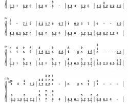 枫林钢琴简谱-数字双手-西山居