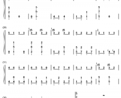 康康舞曲钢琴简谱-数字双手-雅克·奥芬巴赫