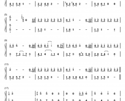 如果一切没有发生过钢琴简谱-数字双手-张碧晨