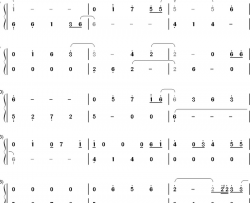 忧伤的步美钢琴简谱-数字双手-大野克夫