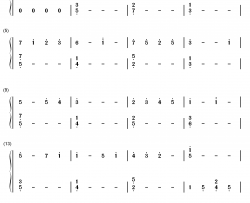 Milk钢琴简谱-数字双手-坂部刚