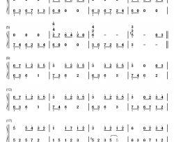 忘却的悲伤钢琴简谱-数字双手-理查德•克莱德曼