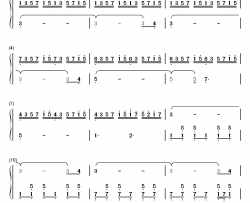 Dream钢琴简谱-数字双手-Rayark