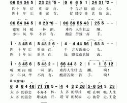 四十年后重聚首简谱(歌词)-王秀演唱-秋叶起舞记谱