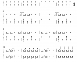 じゃじゃ马にさせないで钢琴简谱-数字双手-西尾えつ子  西尾悦子