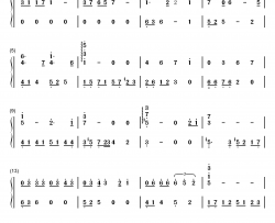 我的心好冷钢琴简谱-数字双手-SARA