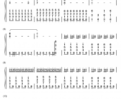 渴望光荣钢琴简谱-数字双手-谭伊哲