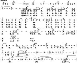 三百六十五里路简谱-龚春霞配和弦