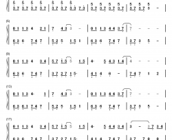 懂了就懂了钢琴简谱-数字双手-李荣浩 岳云鹏